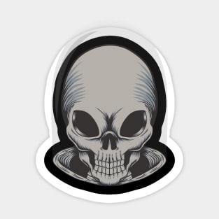 Alien Skull Sticker